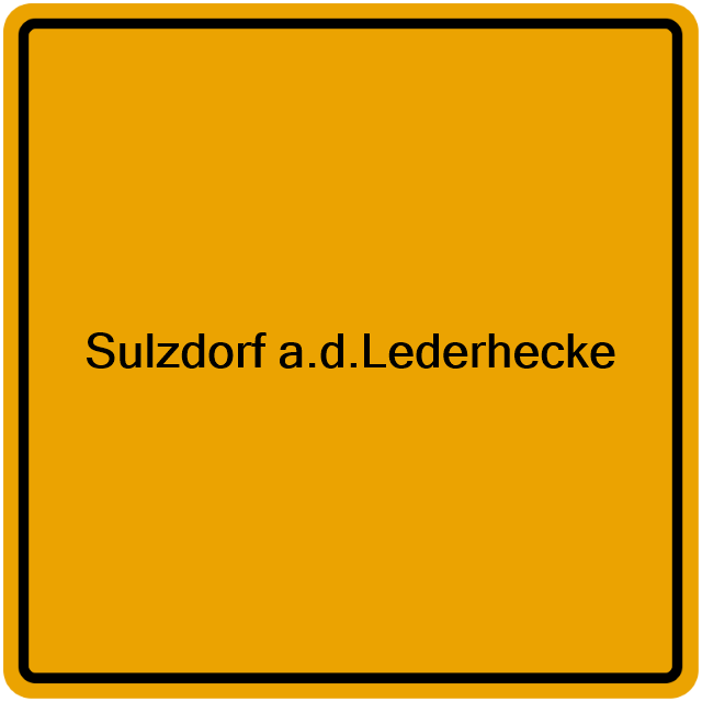 Einwohnermeldeamt24 Sulzdorf a.d.Lederhecke